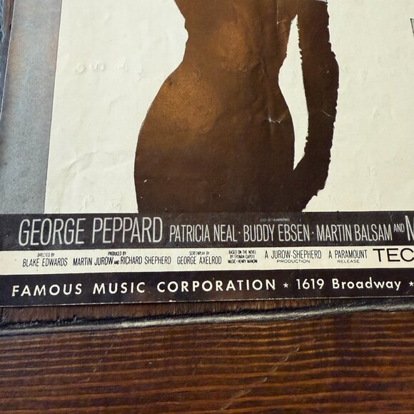 Moon River Piano Sheet Music Audrey Hepburn Mercer Mancini 1961 - Picture 3 of 6